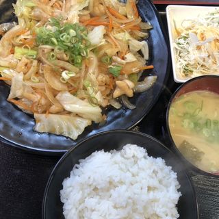 ホルモン定食(麺専科げんき)