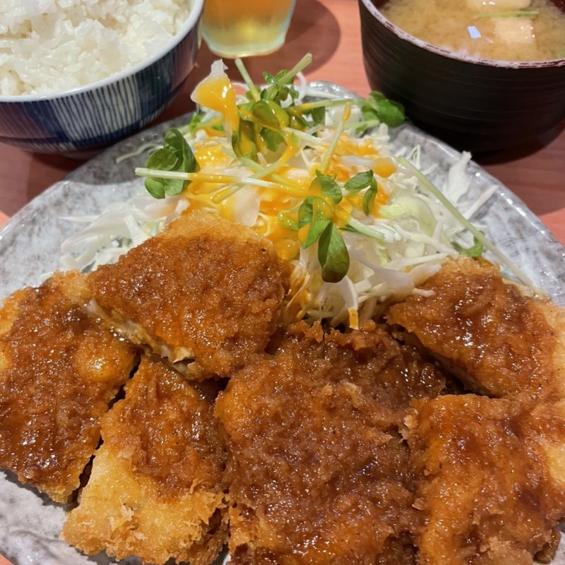 トンカツランチシングル(なにわ食堂)