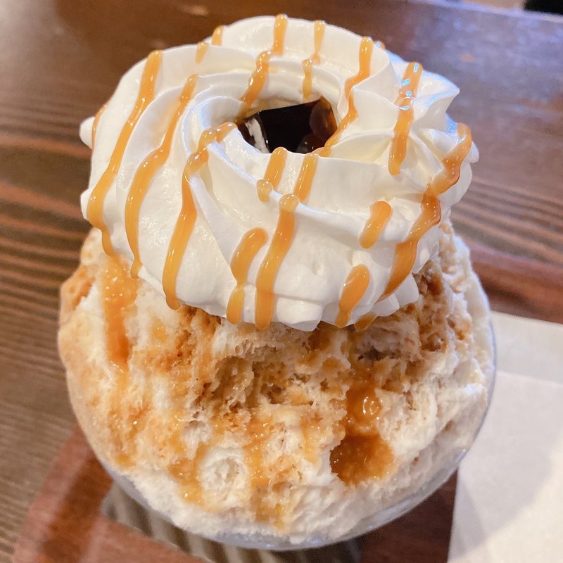 キャラメルかふぇ氷(珈専舎たんぽぽ （こうせんしゃ たんぽぽ）)