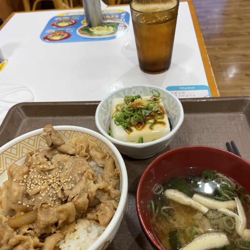 豚丼冷奴セット(すき家尼崎五合橋店)