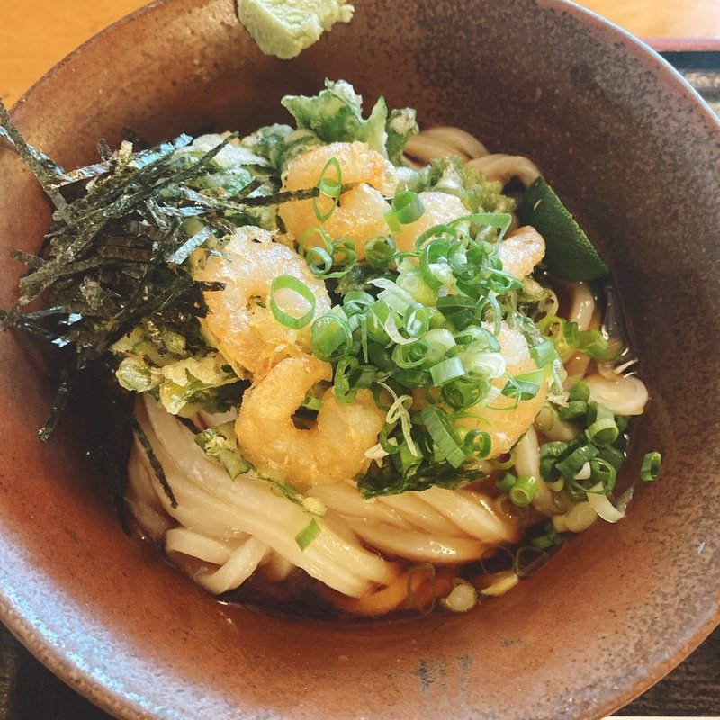 小えびかき揚げうどん(釜揚げかわ平(うどん))