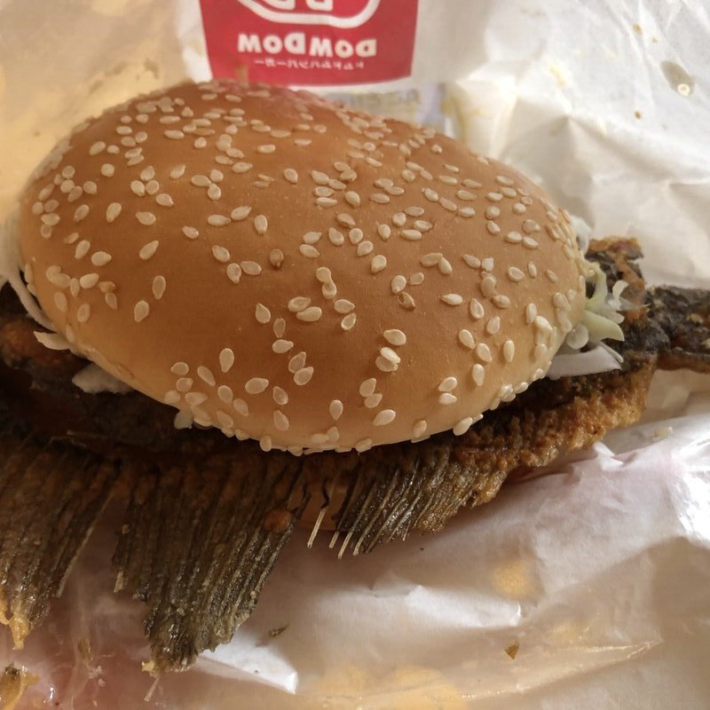 カレイバーガー(ドムドムハンバーガー マルエツ大泉学園店)