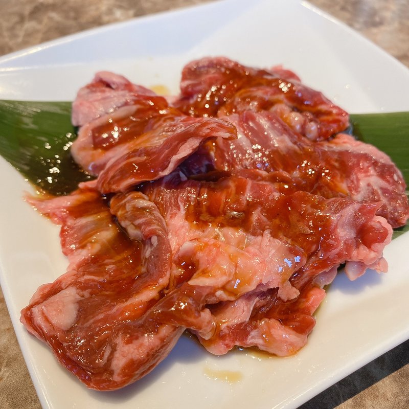 アンガス牛中落カルビ(焼肉牛伝 西神中央店)