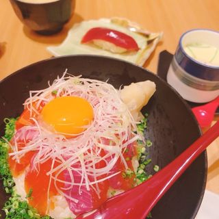 赤富士サーモン丼(魚がし日本一 大手町グランキューブ店 )