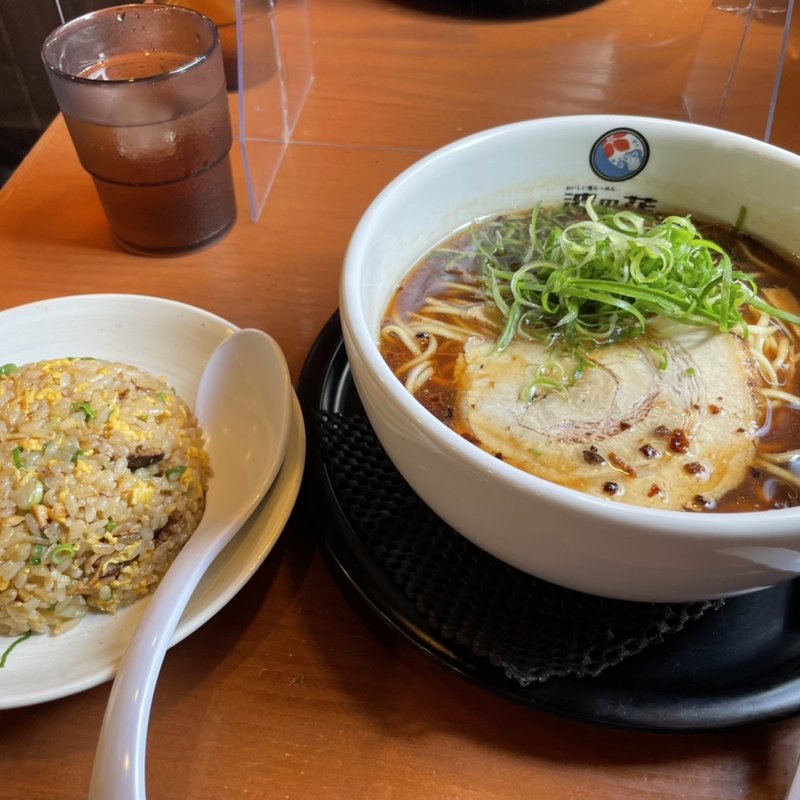 熟成醤油ラーメン(塩ラーメン波の花　亀岡店)