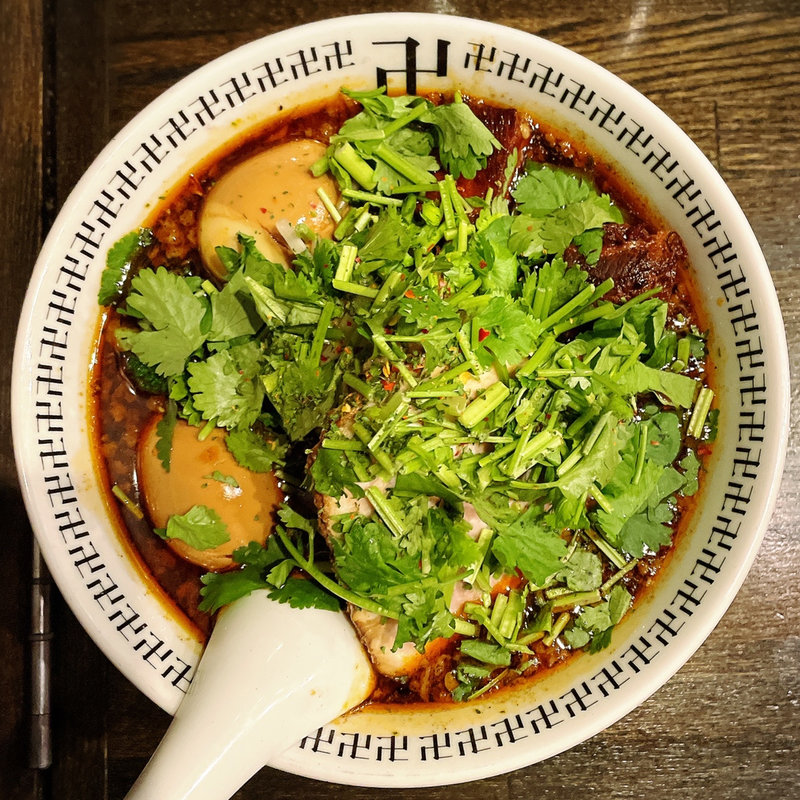 スパイシーパクチーラー麺 (スパイス・ラー麺 卍力 西葛西本店)