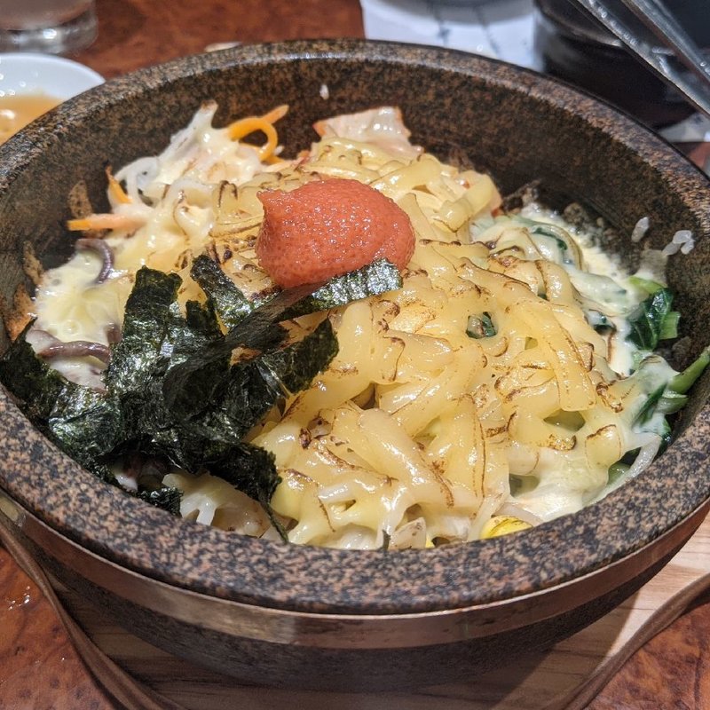 石焼明太チーズビビンパ(焼肉 スタミナ苑 （ヤキニク　スタミナエン）)