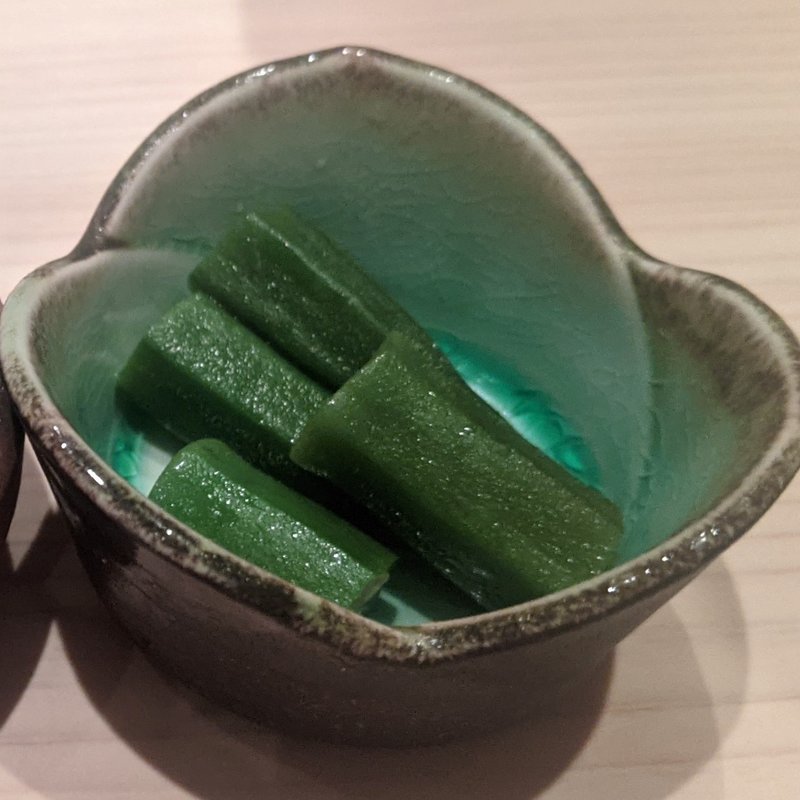 オクラワサビ漬け(鮨利﨑 青山)