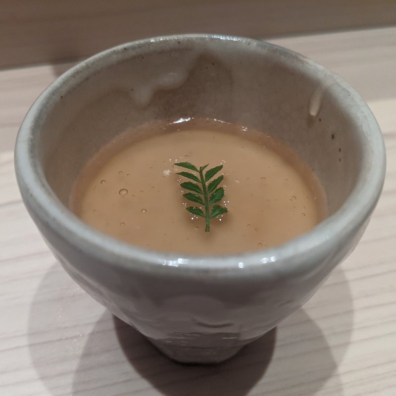 ワタリガニの茶碗蒸し(鮨利﨑 青山)