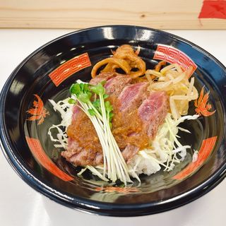ステーキ丼ミニ(ラーメン専科 竹末食堂)