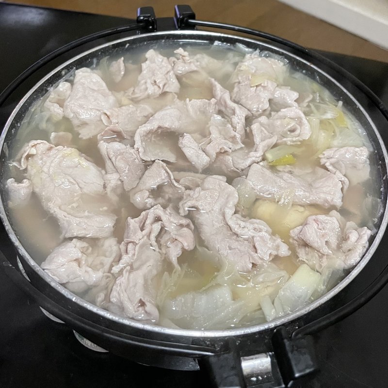 豚しゃぶ鍋(自宅)