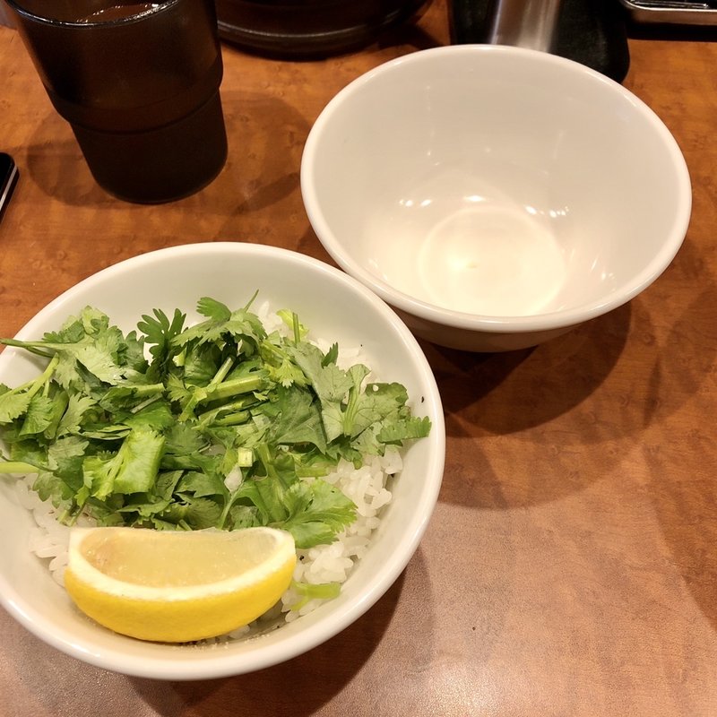 パクチーレモンライス(スパイスラー麺卍力 秋葉原店)