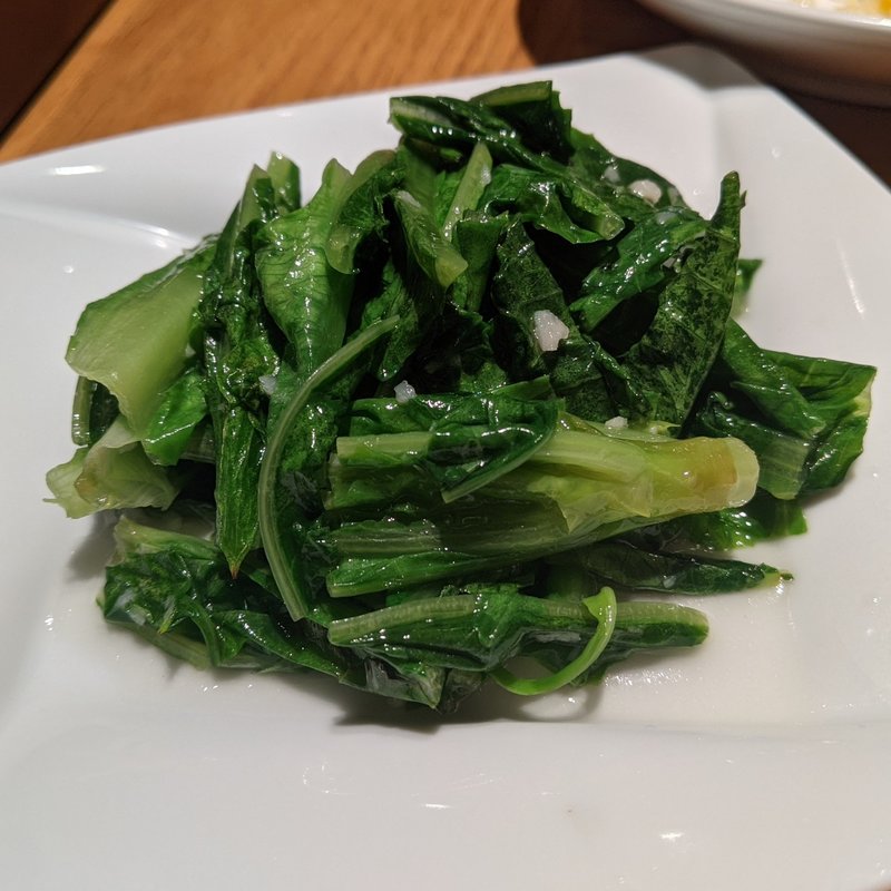 A菜の炒めニンニク風味(鼎泰豐 横浜ランドマークプラザ店)