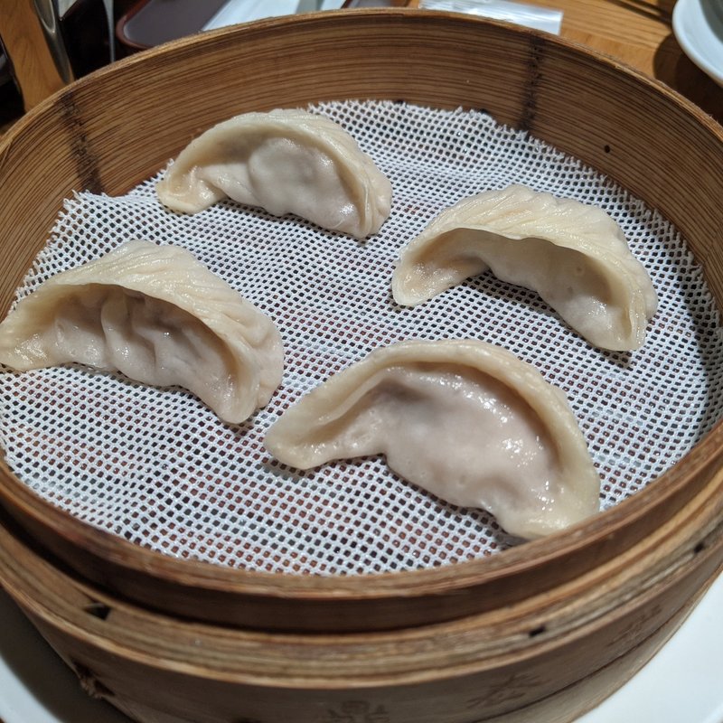 えびと豚肉入り蒸し餃子(鼎泰豐 横浜ランドマークプラザ店)