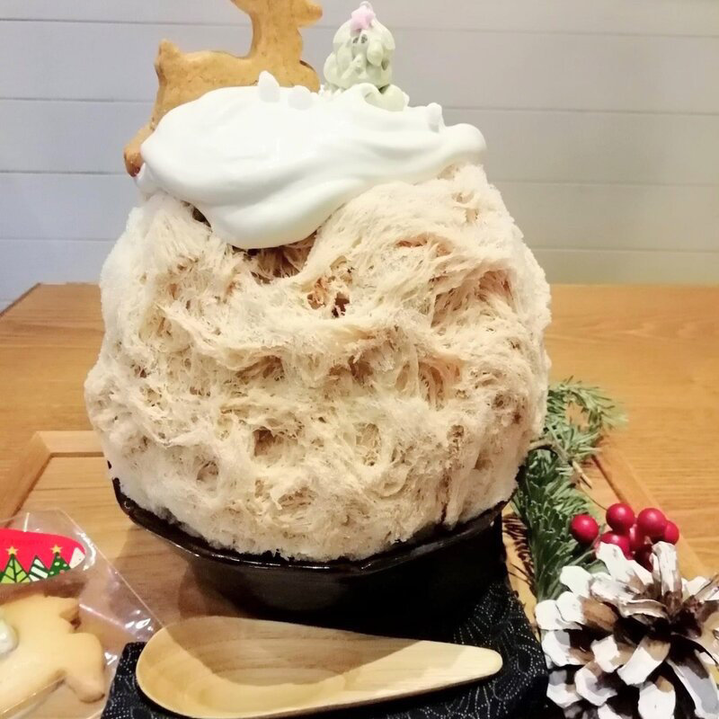 ラベンダーアールグレイラテ氷(氷おばけ)