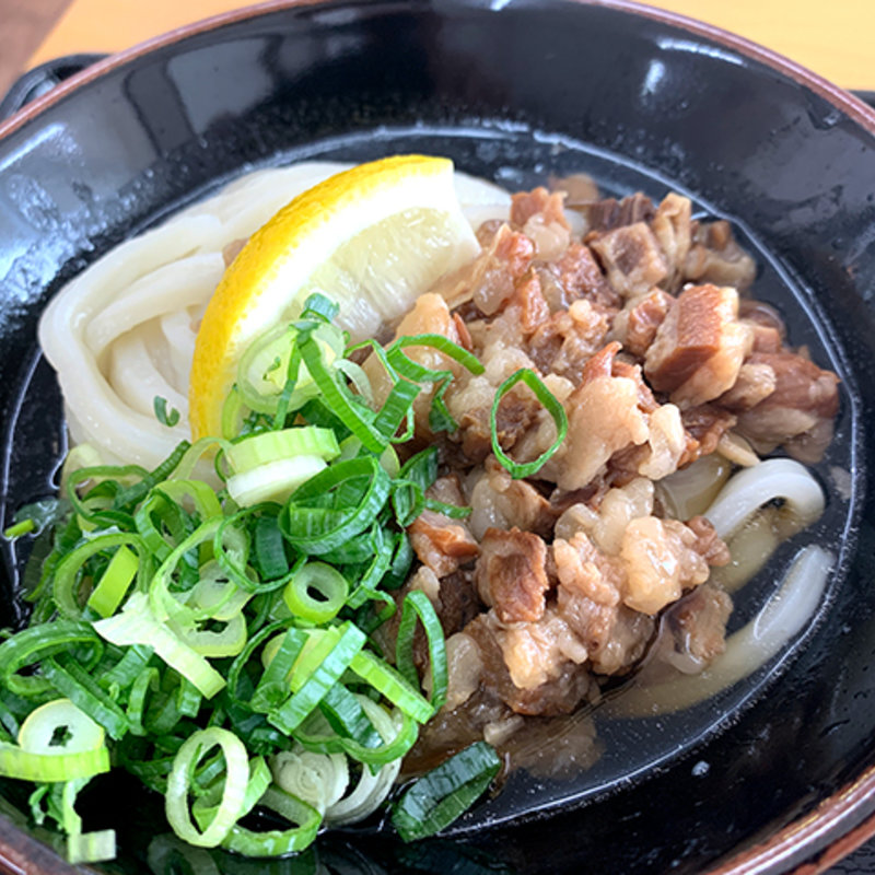 牛すじぶっかけうどん(讃岐うどん めん舟)