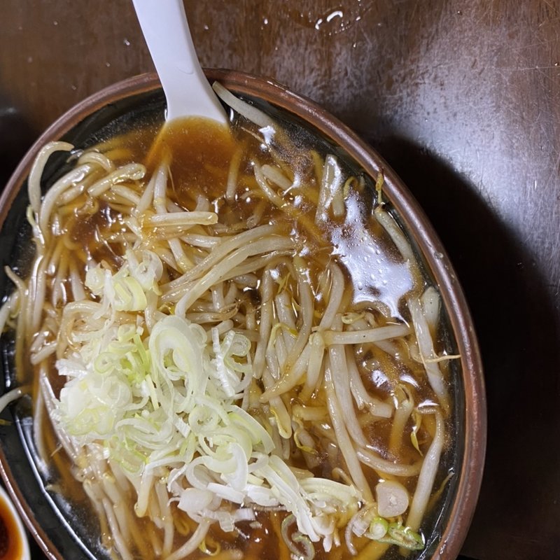 もやしラーメン　半玉　しょうゆ(ごはん処食堂ミサ あらい道の駅店 )