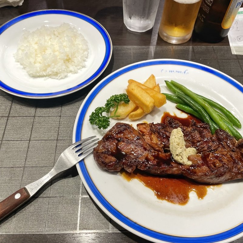 厚切りサーロインステーキセット200g(ル・モンド )