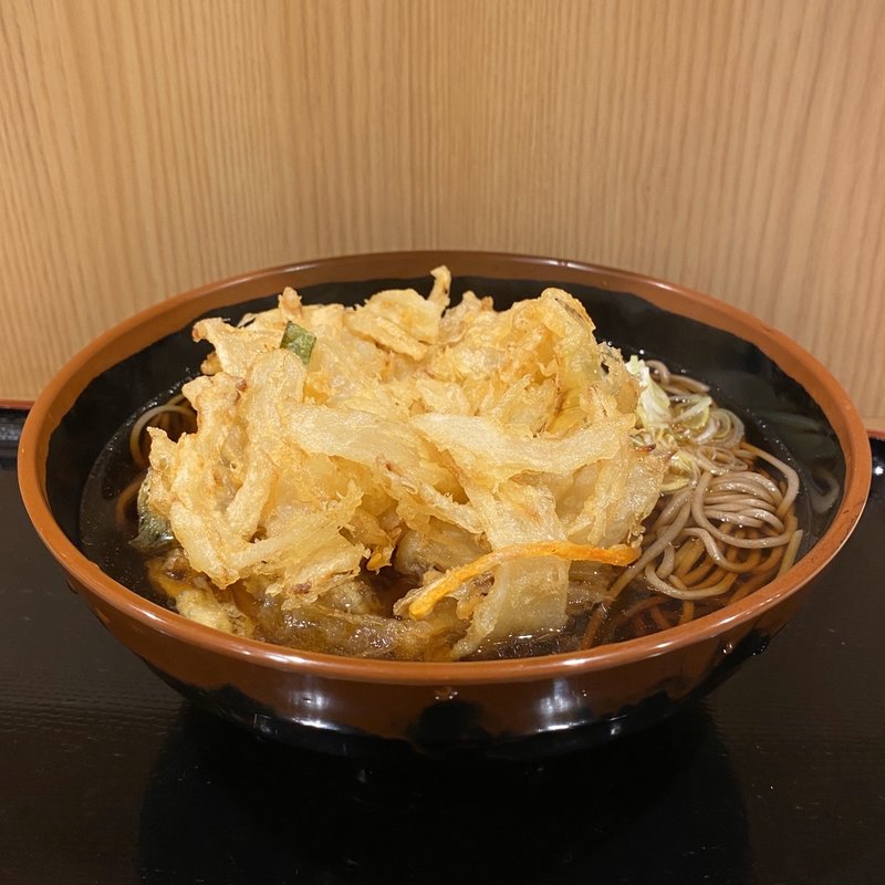 特大かき揚げそば(よもだそば 名古屋サンロード店)