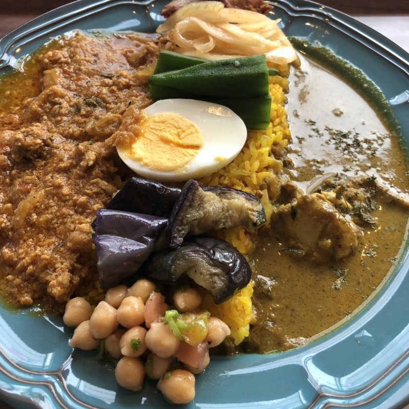 カレー2種盛(カレー会議室)