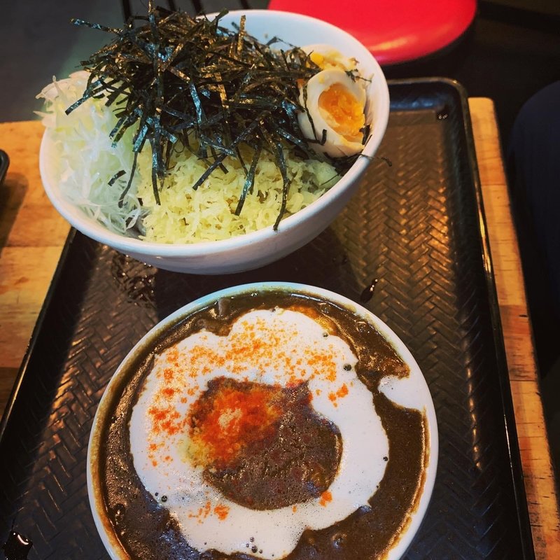 黒カレー肉そば中(壬生 )