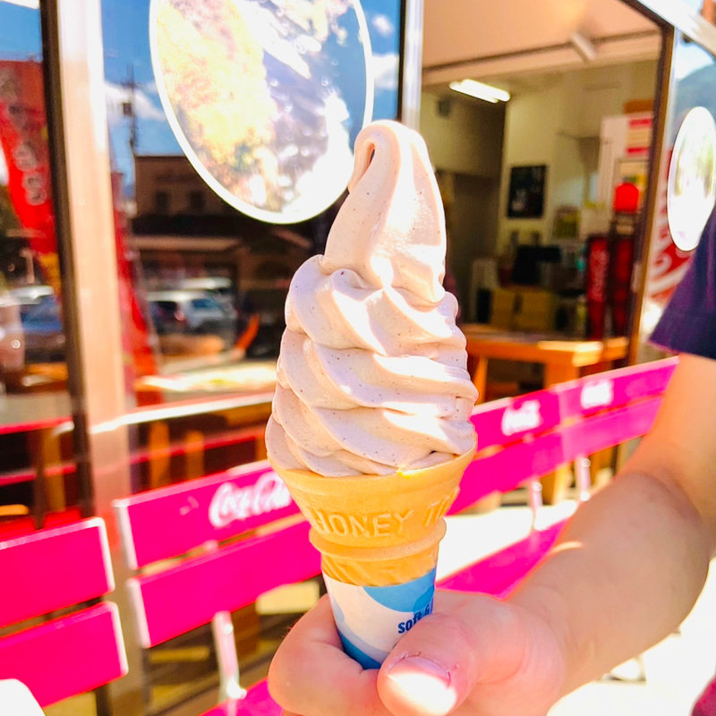 花豆ソフト(伽羅苑 食事処 （きゃらえん しょくじどころ）)