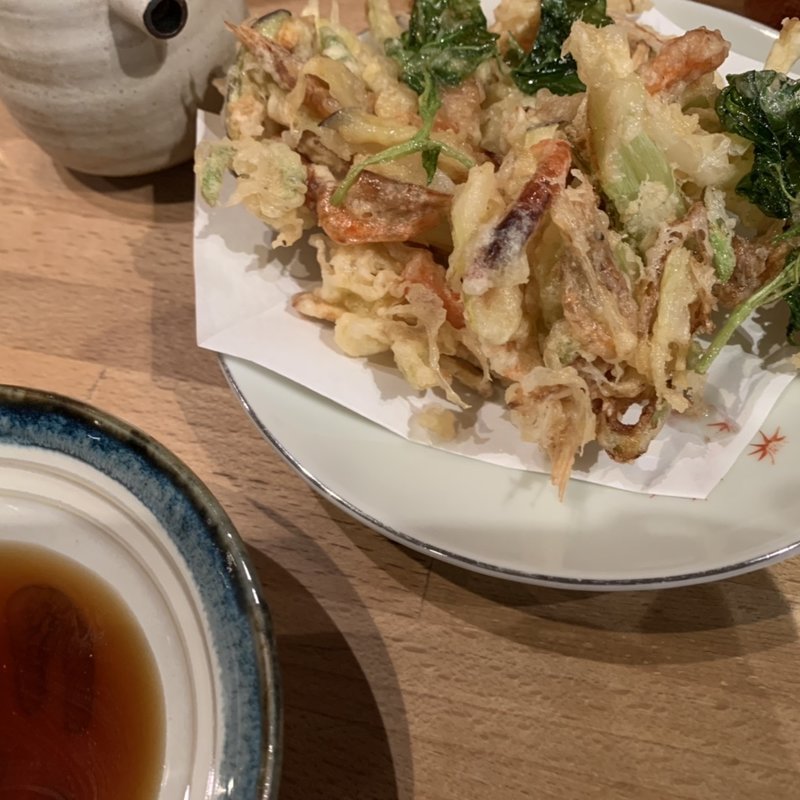 えびと野菜のかき揚げ(十割蕎麦　ゑつ （えつ）)