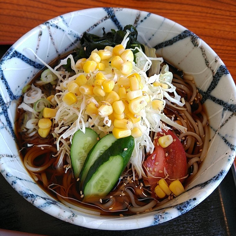 冷し野菜蕎麦(そば処　橘 )