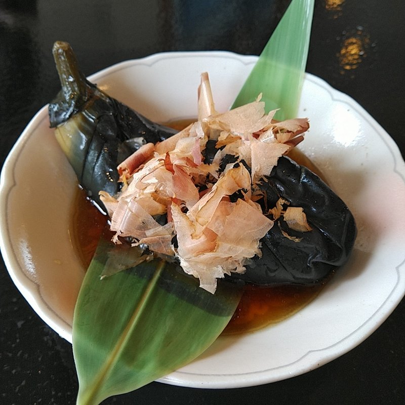 有機茄子の冷製揚げびたし(手打ちそば 千秋庵 )