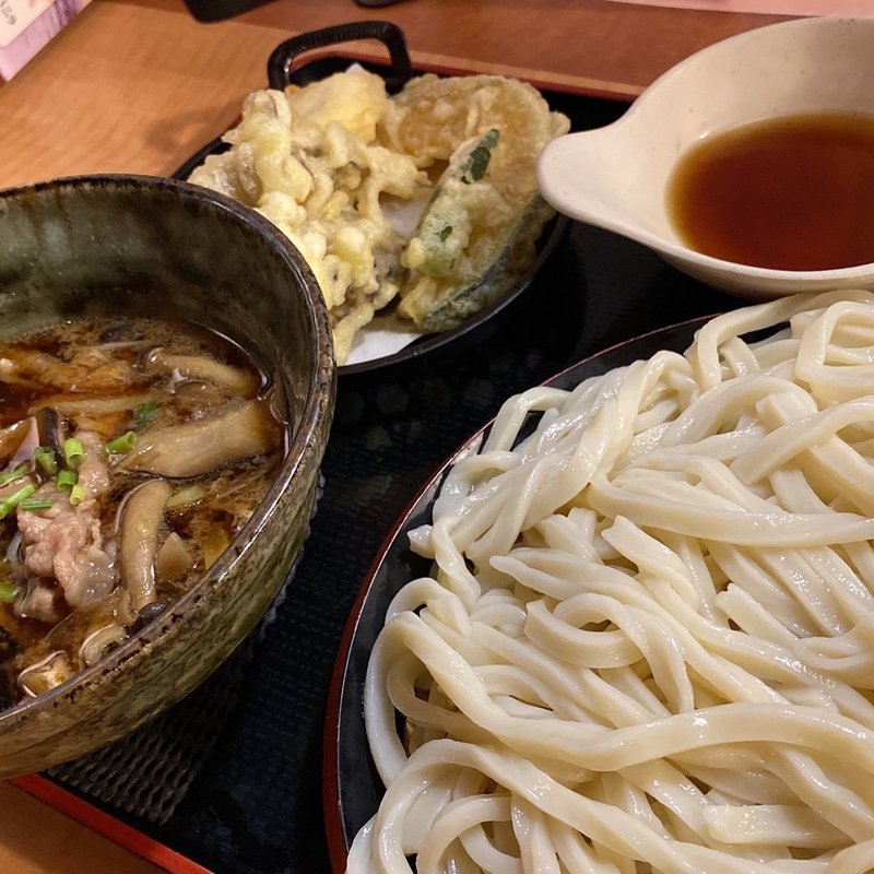 秋なすつけ汁うどん定食(久兵衛屋 大宮みくら店)
