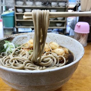 貝柱かき揚げそば(そば処二葉)
