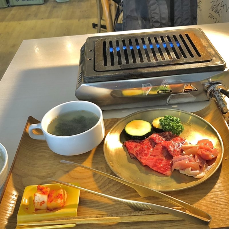 上カルビ定食(すっごい焼肉 参宮橋店)