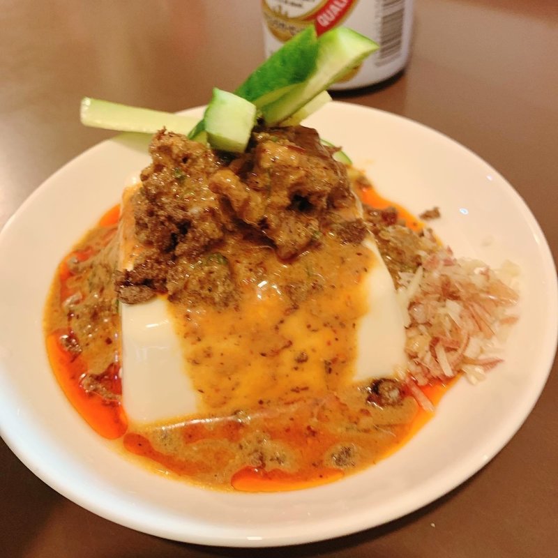 スパイシー坦々豆腐(鶏こく中華 すず喜)