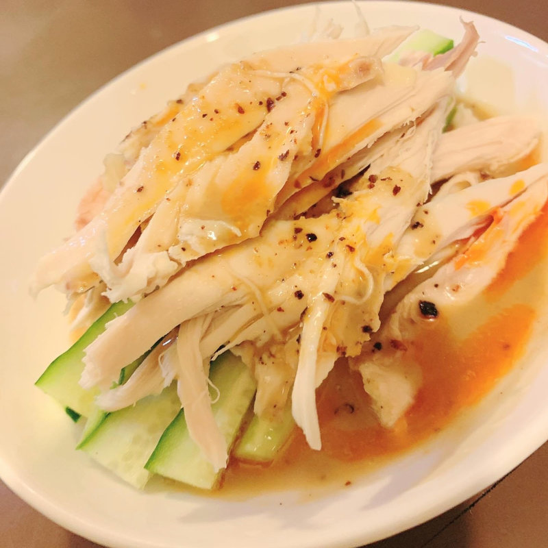 比内地鶏の棒々鶏(鶏こく中華 すず喜)