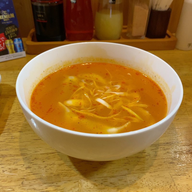 酸辣湯ピリ辛水餃子(北新地 ぎょうざ家 岩倉駅前店)