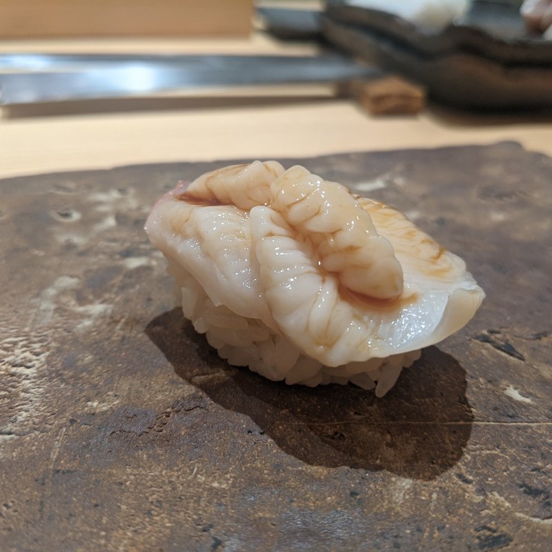 長万部産ホッキ貝(鮨 和さび （わさび）)