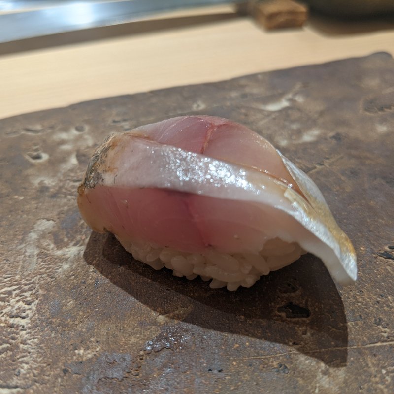 鹿児島出水産アジ(鮨 和さび （わさび）)