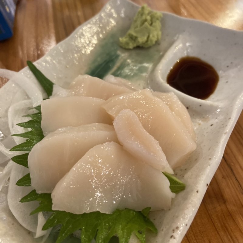 ホタテの造り(兵蔵)