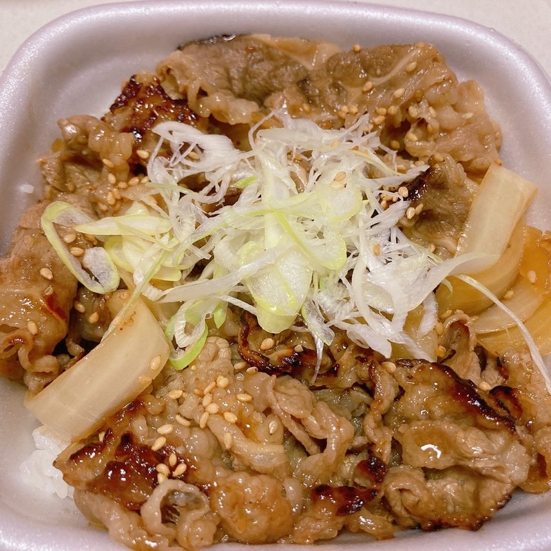 牛カルビ丼(吉野家 新宿東口靖国通り店)