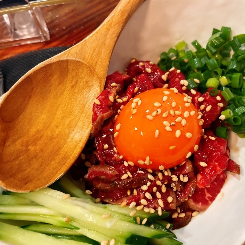 ラムユッケ(なみかた羊肉店)