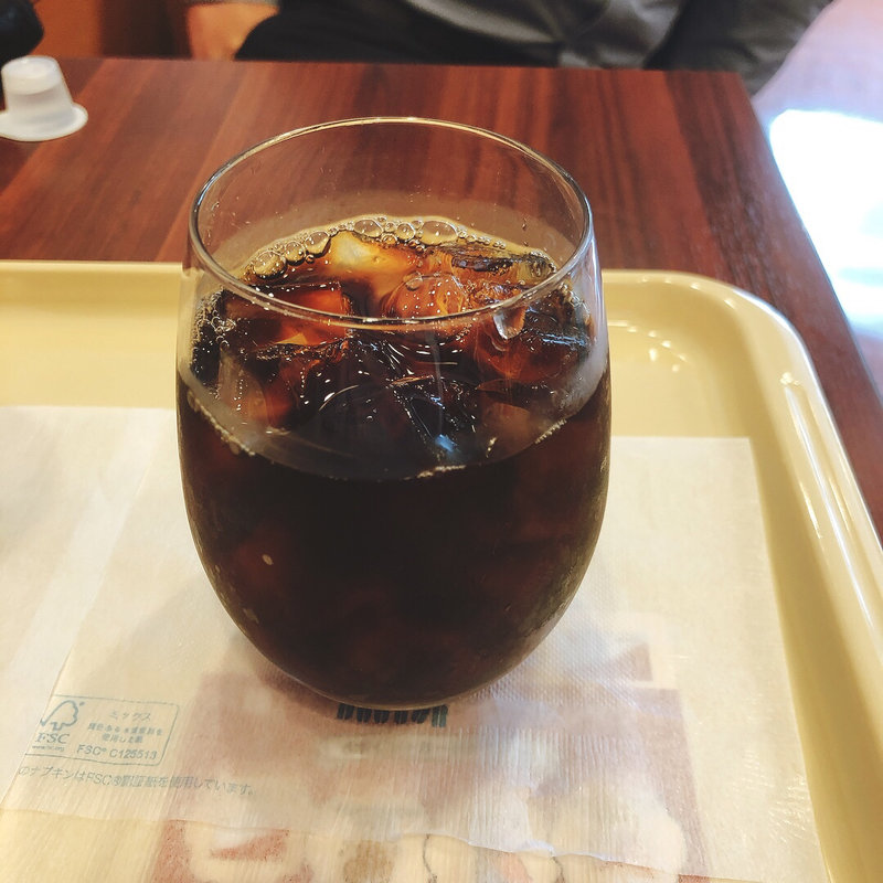 フルーティーなアイスコーヒー(ドトールコーヒーショップ 木場店)