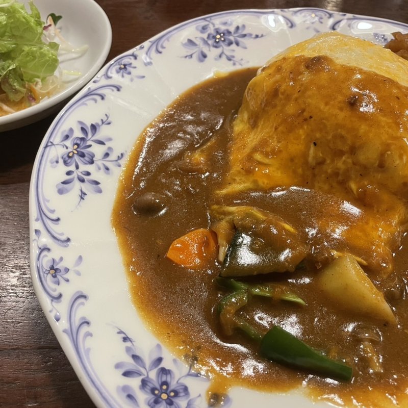 ランチセット(オムカレー)(朝日珈琲サロン 胡町店 )