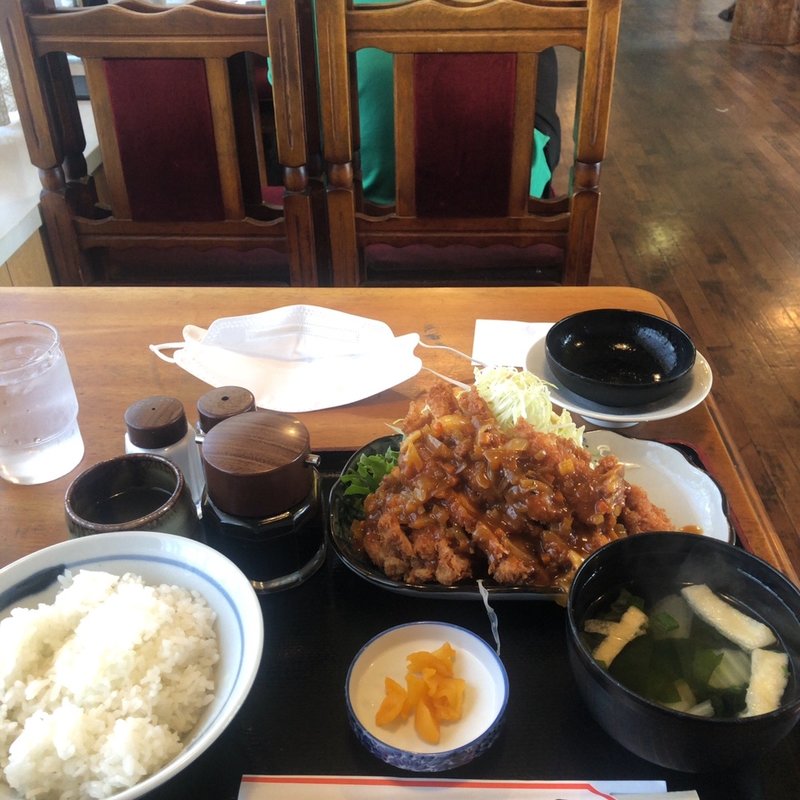 ミニチキンカツセット(レストラン　麦)