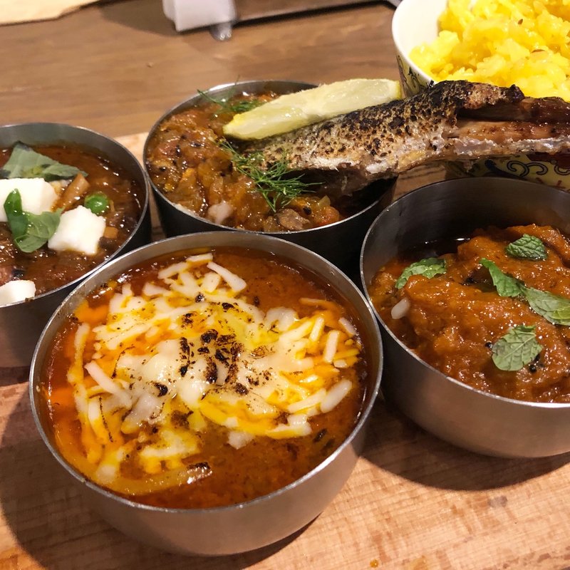 4種盛り(GOOD LUCK CURRY)