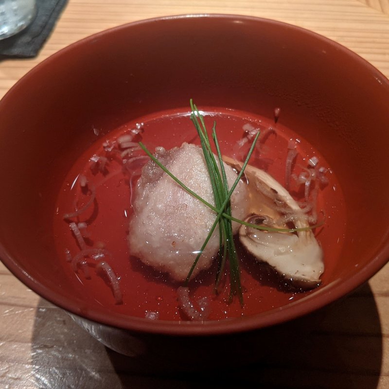 名古屋コーチンと松茸の揚げ出し(とり茶太郎)