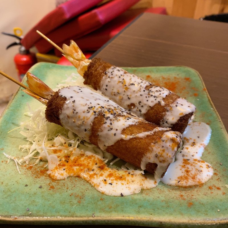 天然肉厚!!車海老パン串揚げ(舞きりん)