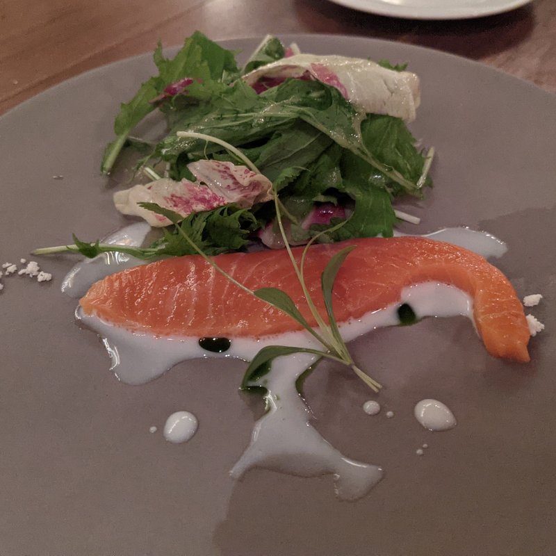 トラウトサーモンのディルマリネ(TOKYO Whisky Library)