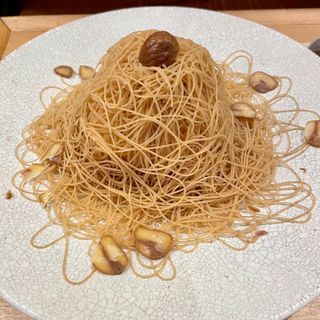 和栗の金糸モンブラン(蕎麦ダイニング じねんじょ庵 大泉学園店)