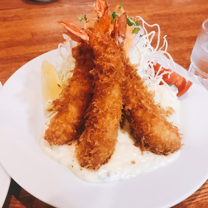 エビフライ  （スープ・ライス付き）(レストラン・サカキ （RESTAURANT SAKAKI）)