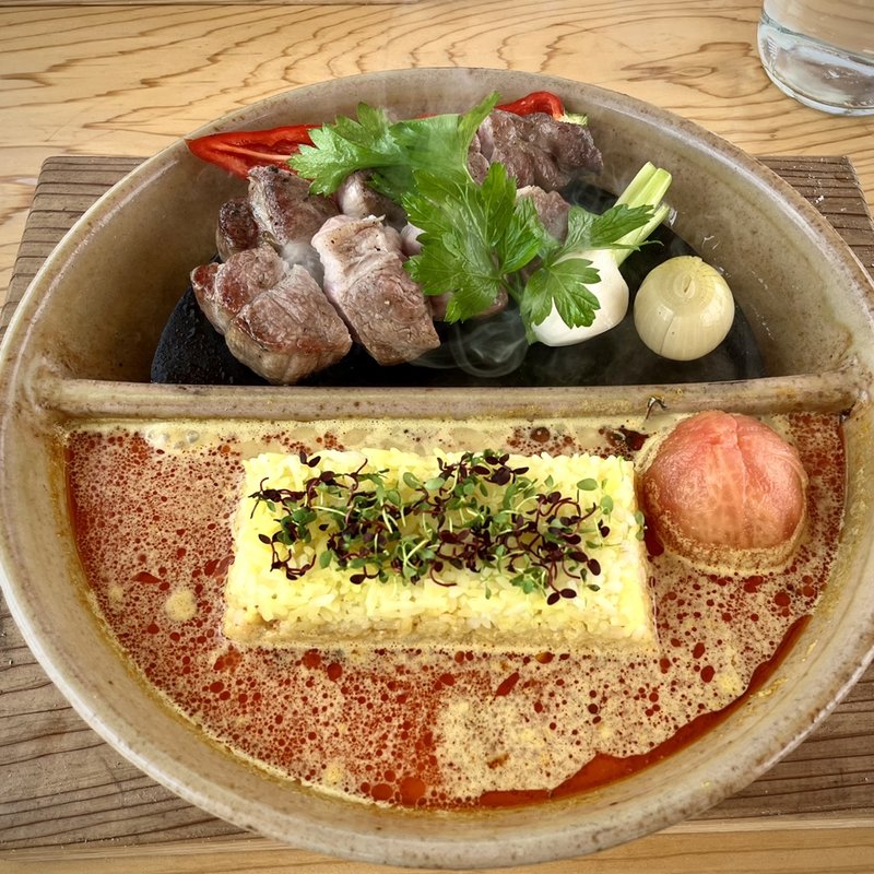 みらい豚ステーキカレー(スリランカ カレーレストラン ひすず)